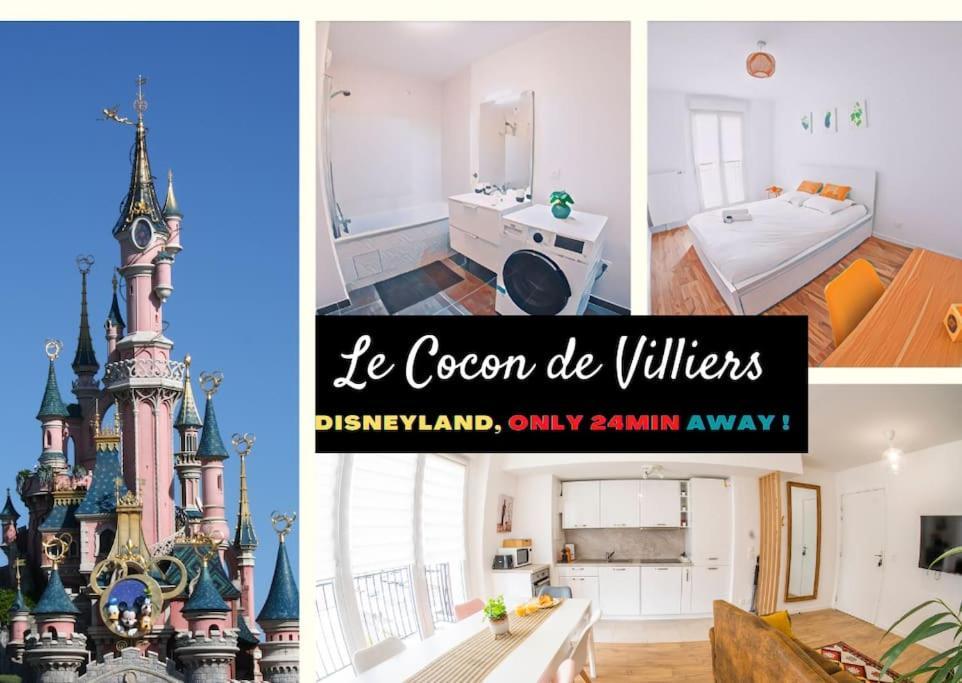 Paris & Disneyland - 2Min From Train Station - Free Private Parking فيليرز سور مارن المظهر الخارجي الصورة